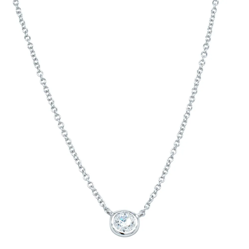 18ct White Gold .30ct Diamond Natalia Pendant