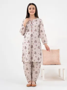 2 Piece Lawn Suit-Printed