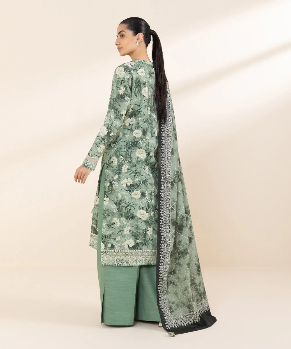 2 Piece - Printed Khaddar Suit