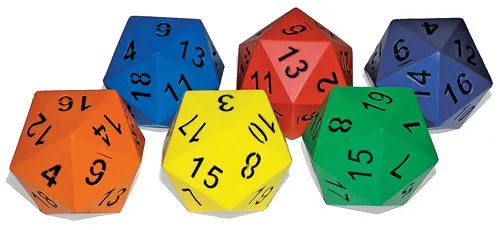 20-Sided Foam Dice