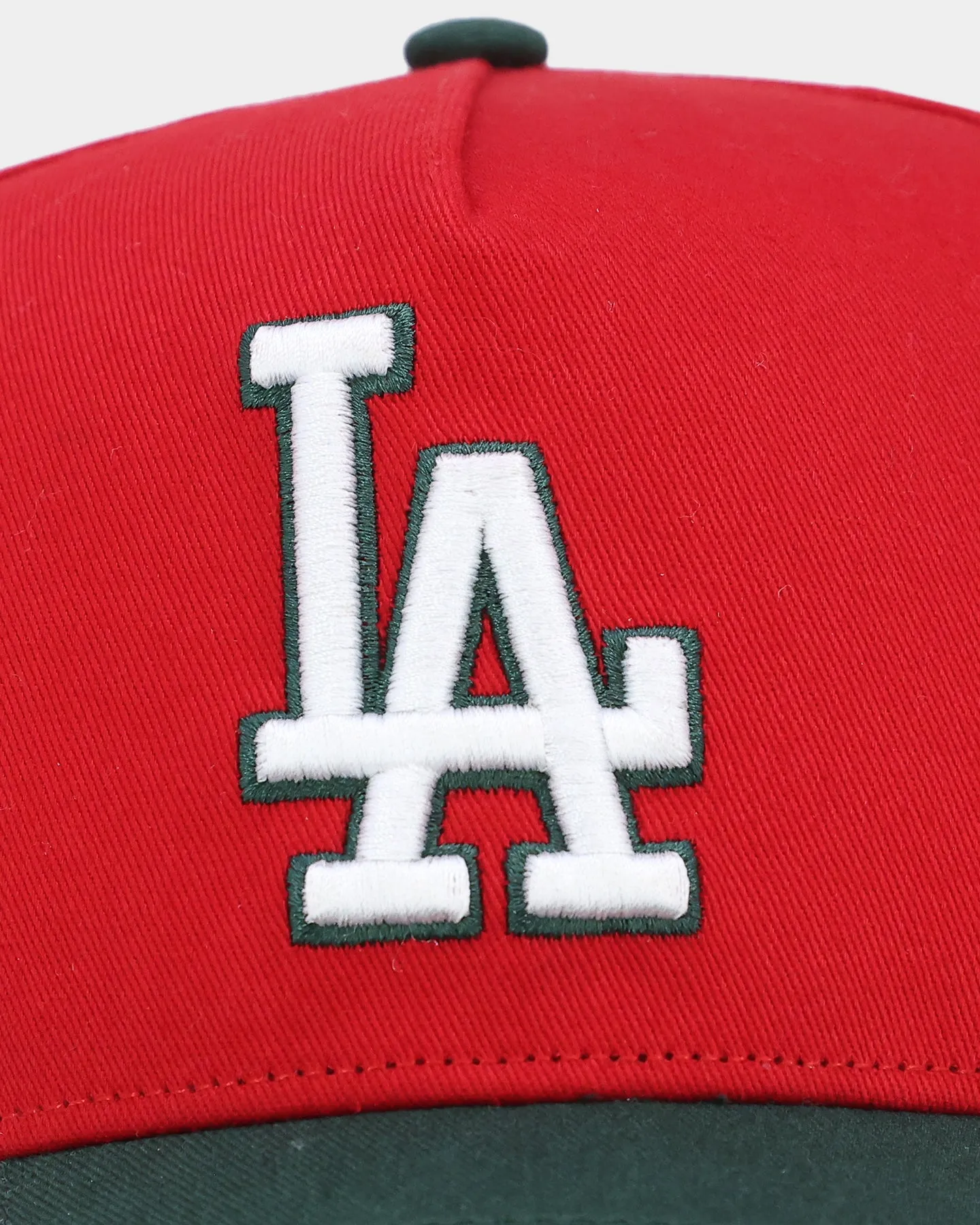 47 Brand Los Angeles Dodgers 'Scarlet Pines' Sure Shot '47 MVP DT Snapback Red/Dark Green