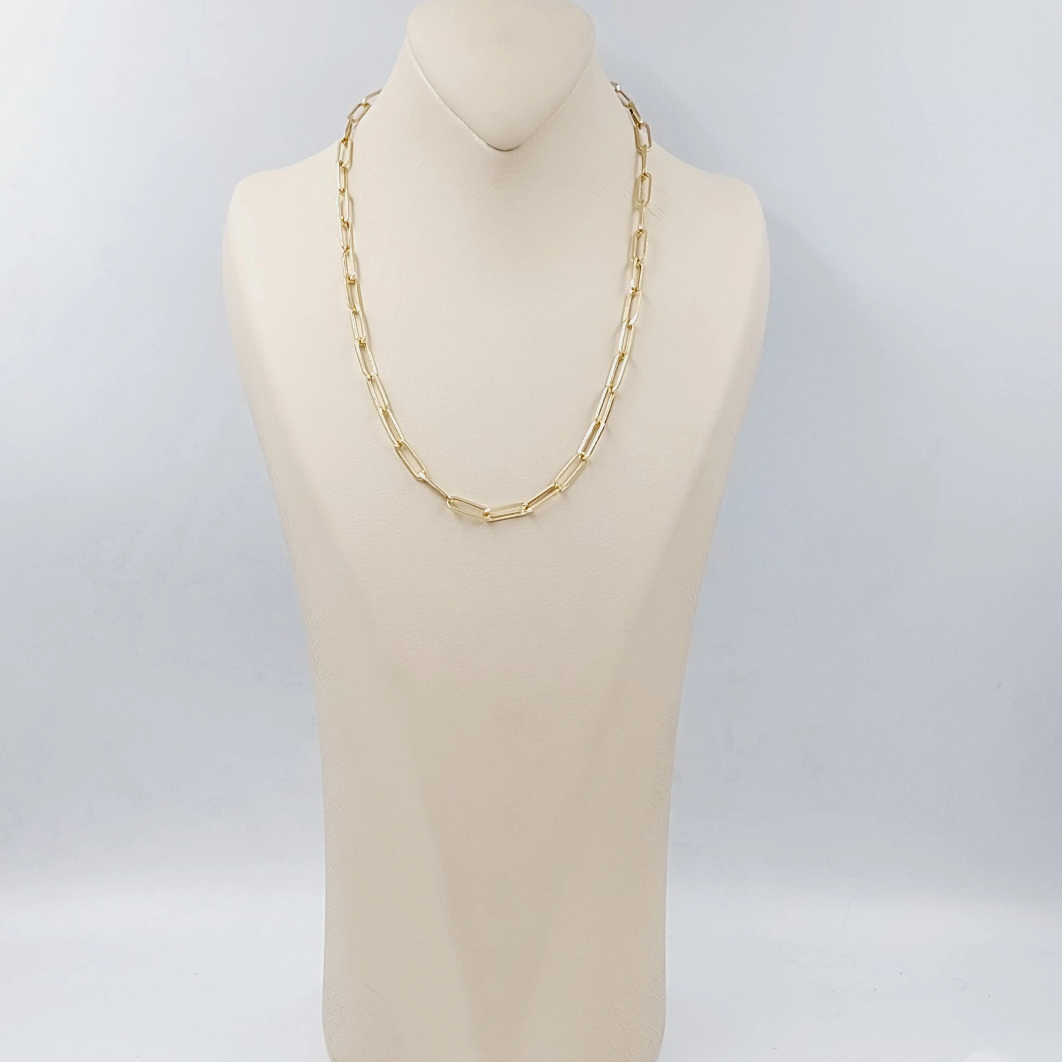 (5mm) Paperclip Necklace Chain 45cm