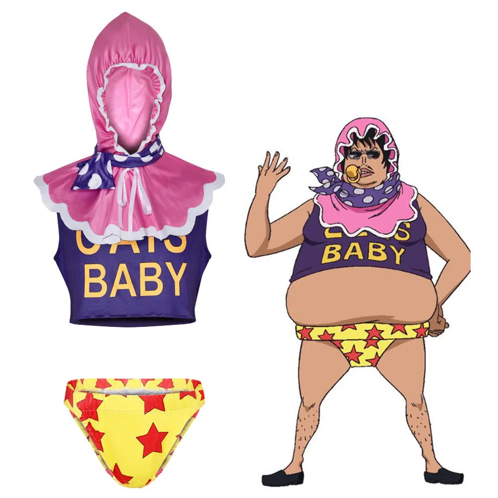 Adulte One Piece Senor Pink Bébé Cosplay Costume