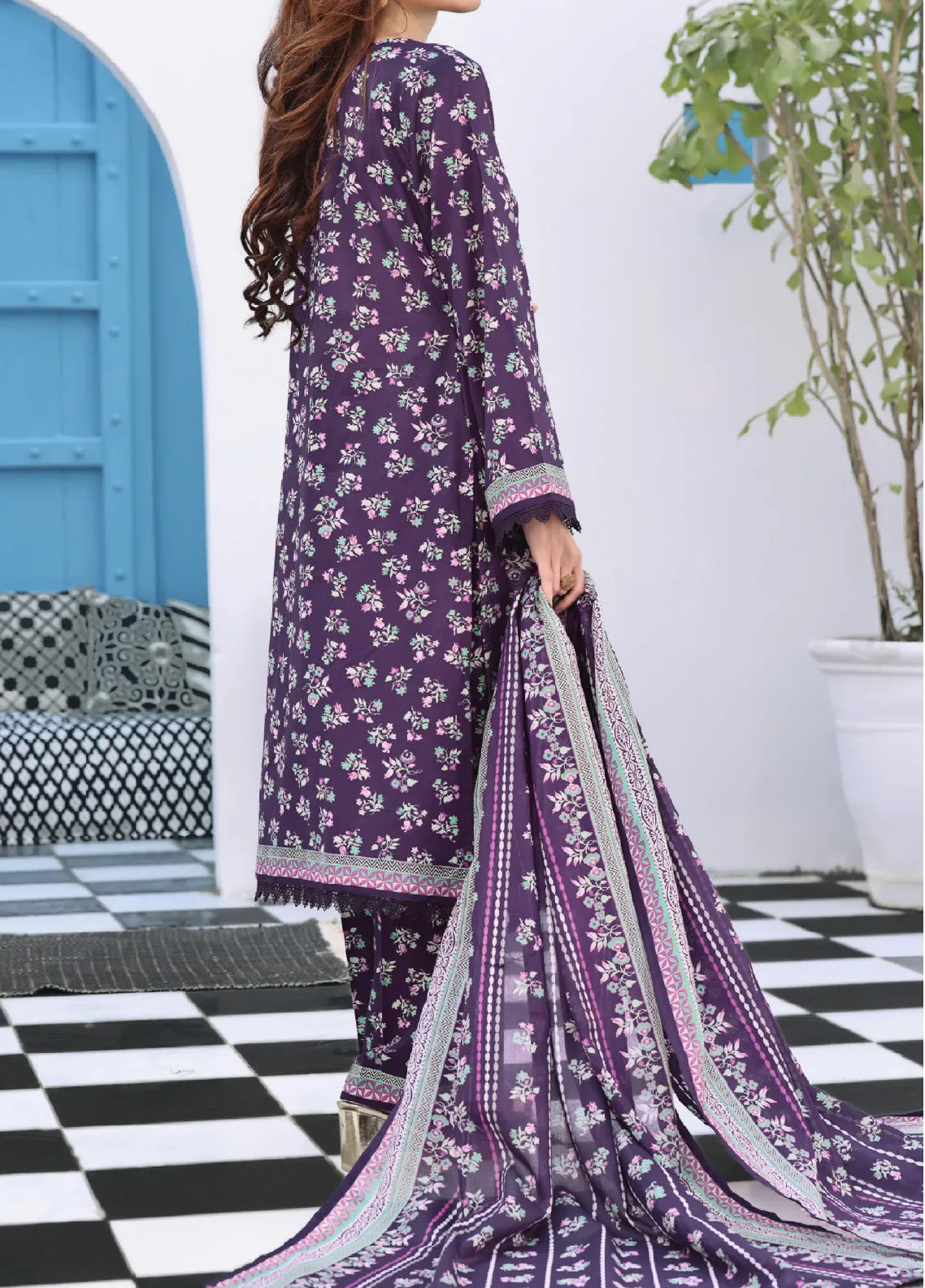 Aiza & Momina By VS Textile Printed Lawn Unstitched 3 Piece Suit - VS24AZL1 22