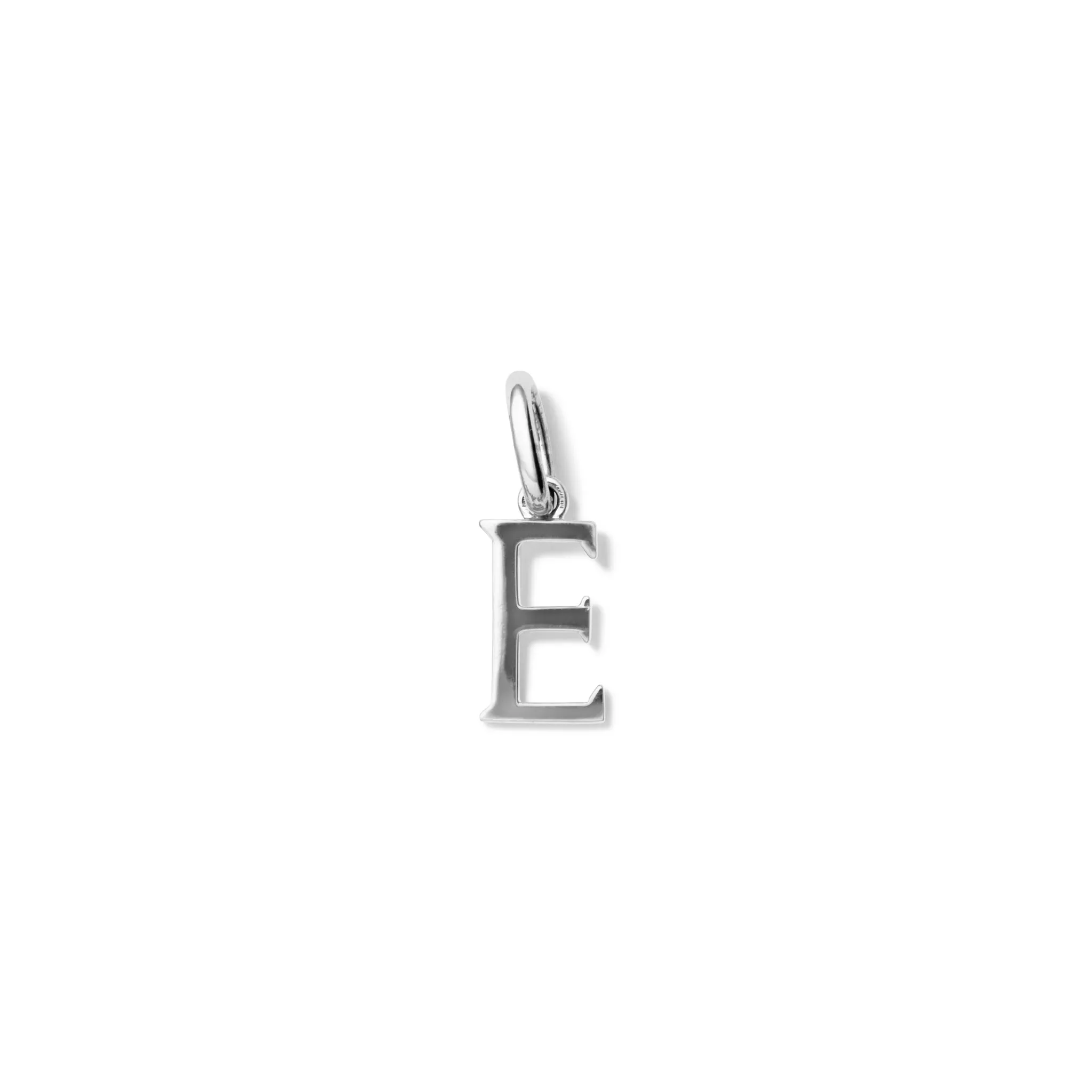 Alice Alphabet Initial Necklace Pendant Silver