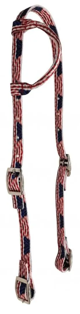 American Flag Nylon One Ear