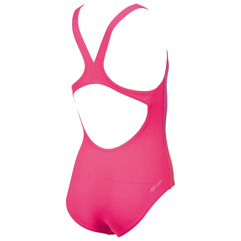 Arena - Espiral Pro Back Junior Swimsuit - Rose/Green