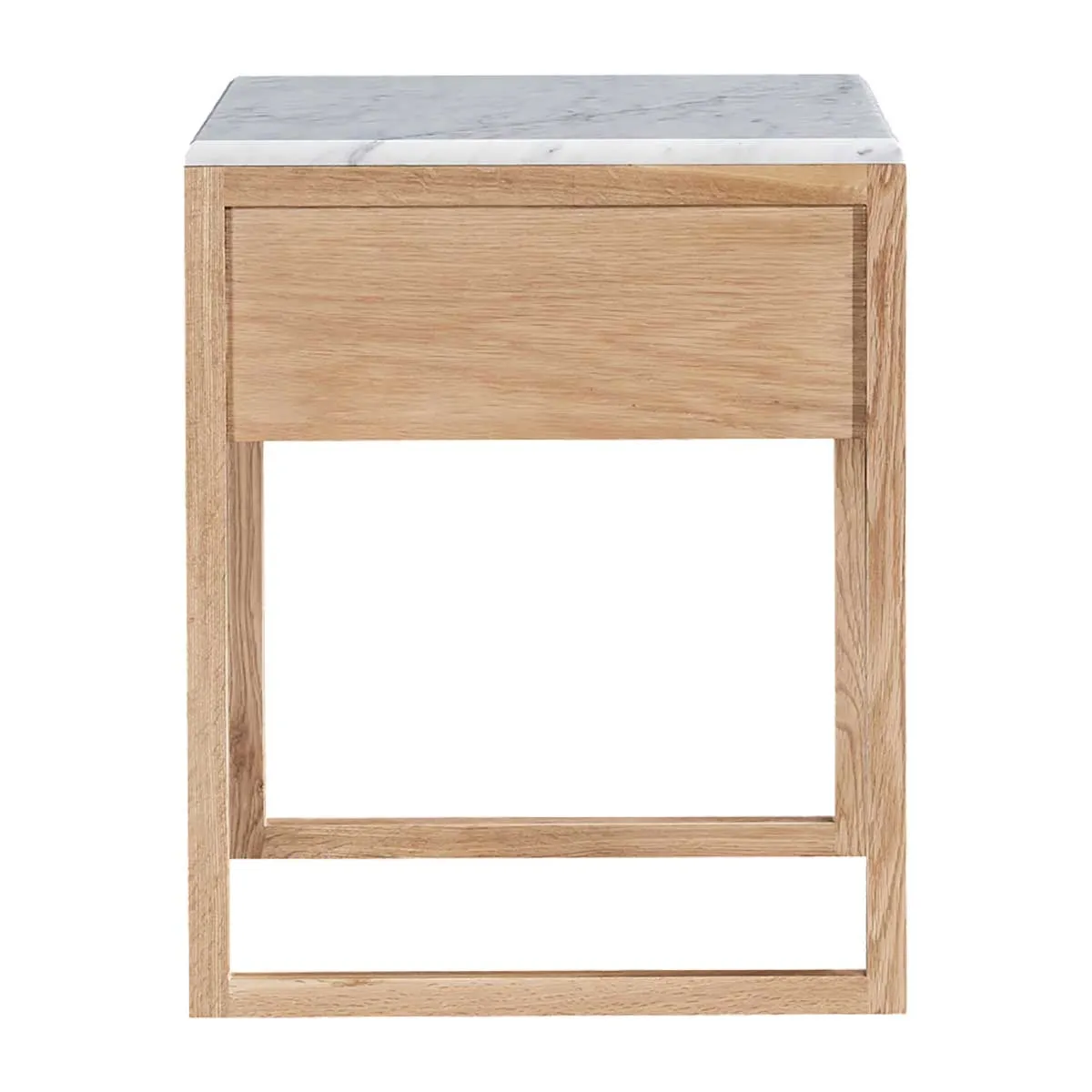 Avalon Marble Rattan Bedside Table