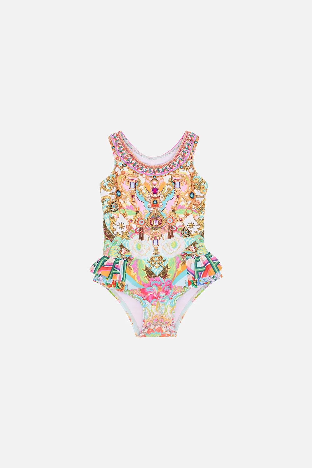 BABIES RUFFLE BACK ONE PIECE AN ITALIAN WELCOME