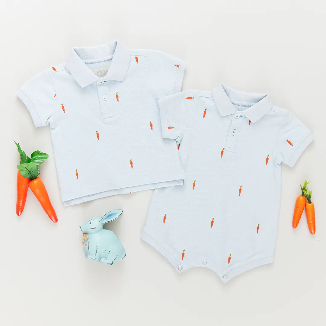 Baby Boys Alec Jumper - Carrot Embroidery