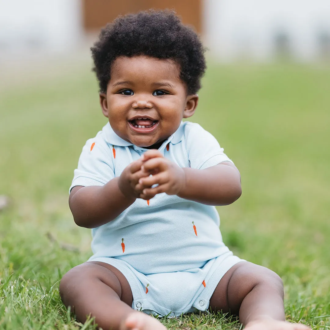 Baby Boys Alec Jumper - Carrot Embroidery