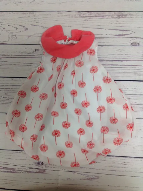 Baby Essentials WHITE & CORAL One Piece