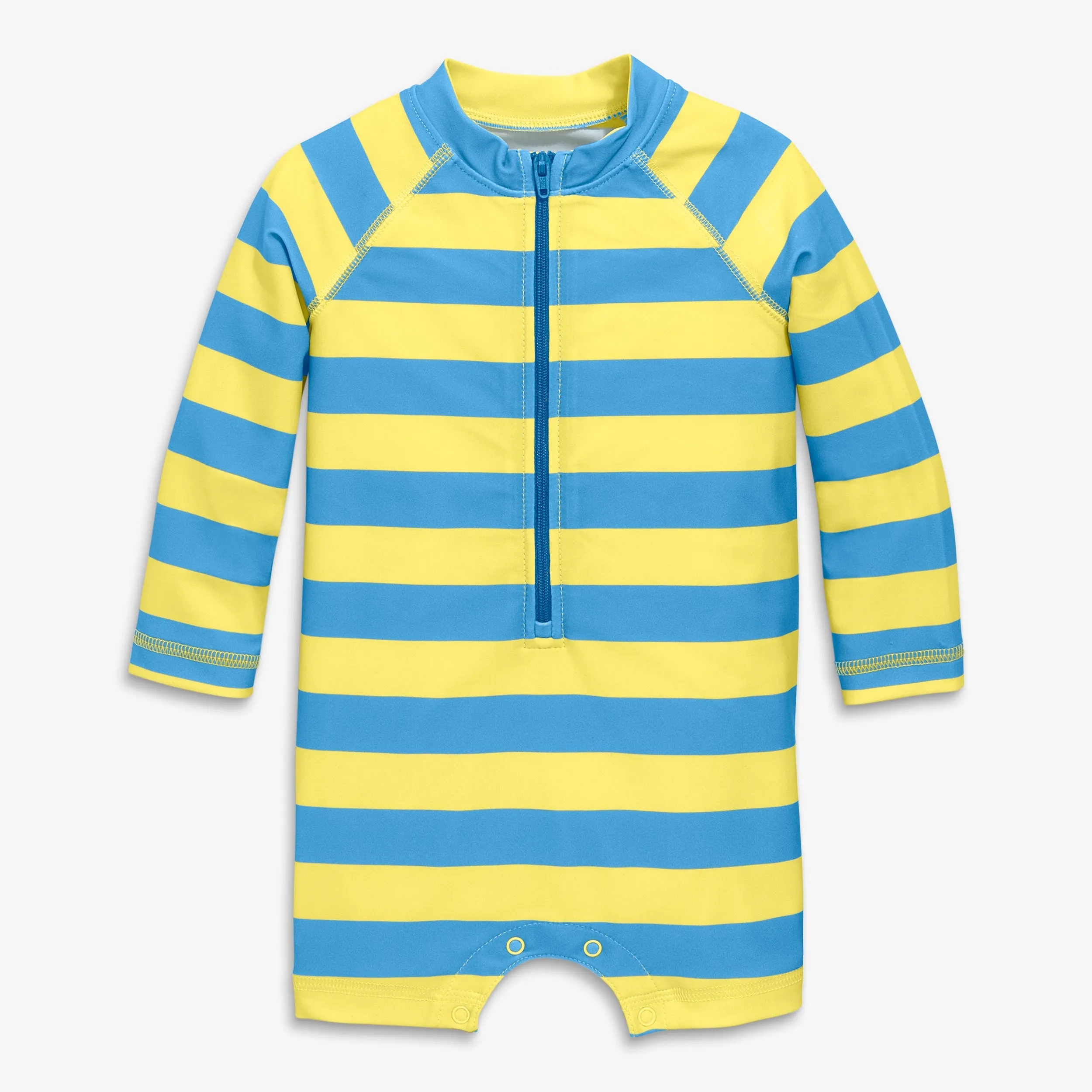 Baby one-piece rash guard in stripe