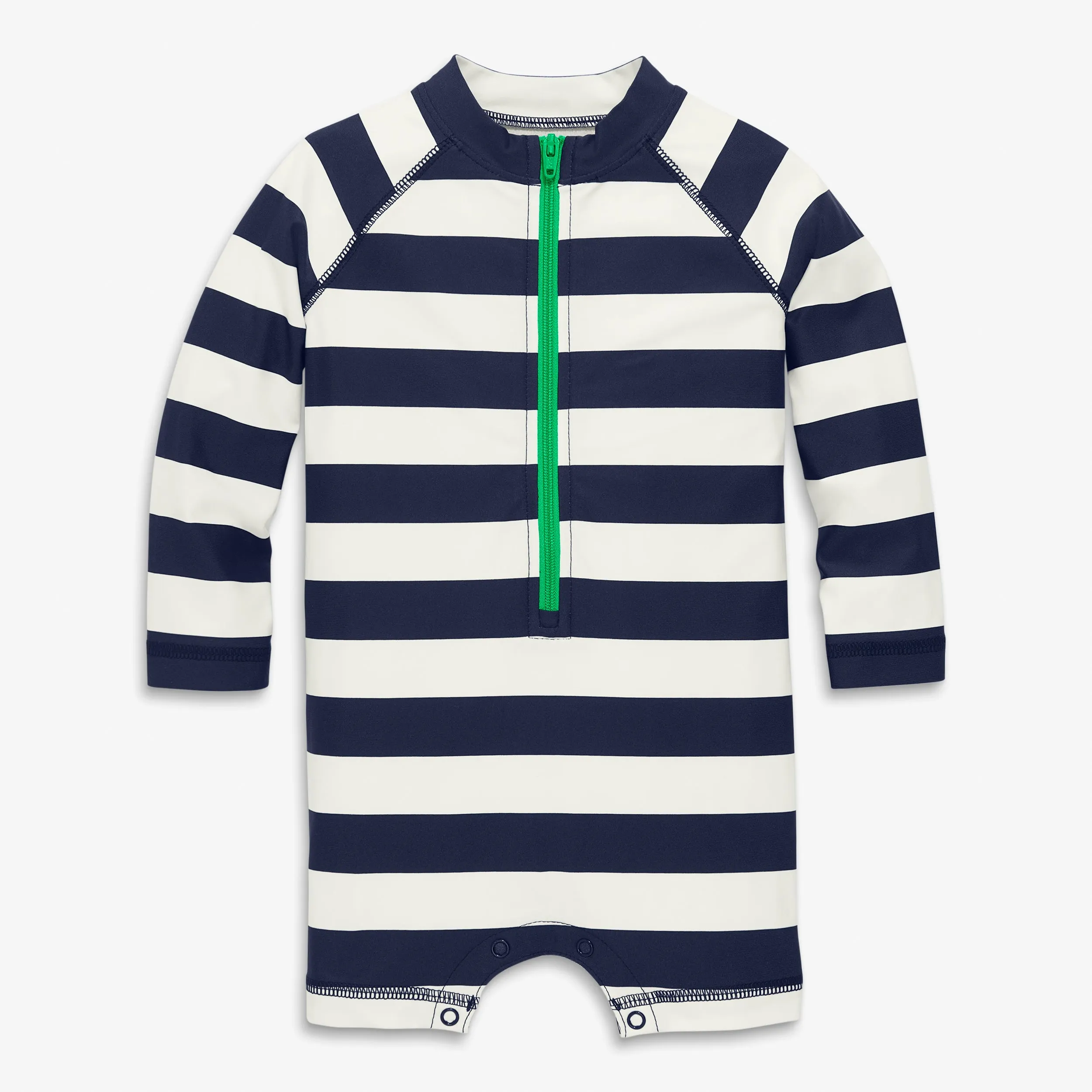 Baby one-piece rash guard in stripe