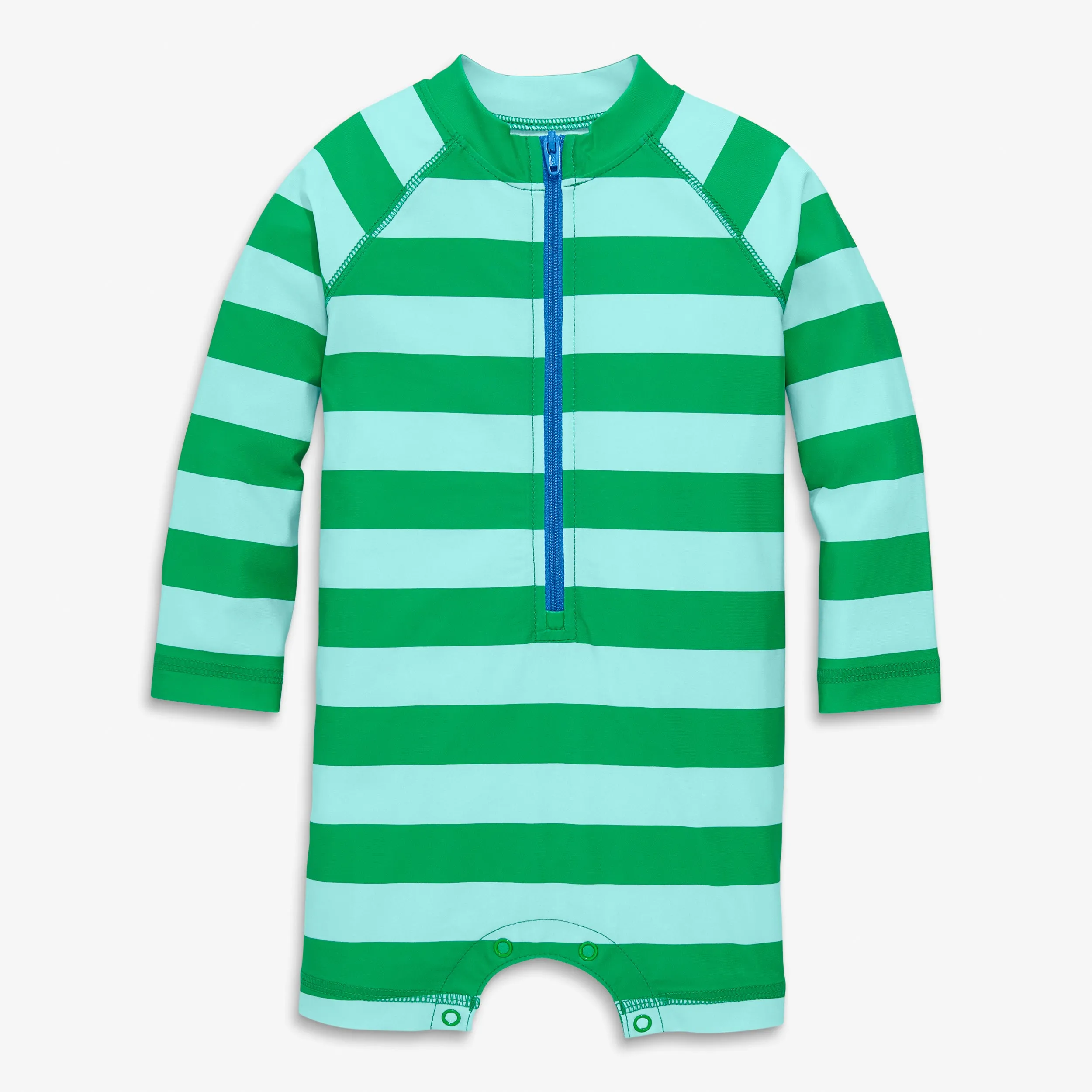 Baby one-piece rash guard in stripe