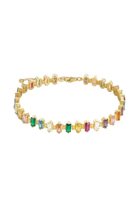 Baguette Rainbow Bracelet