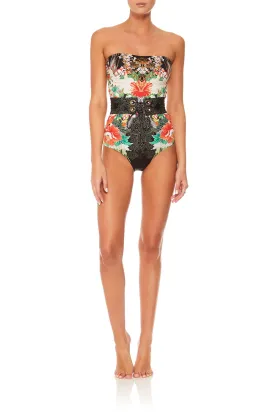 BANDEAU ONE PIECE WITH BELT QUEEN OF KINGS