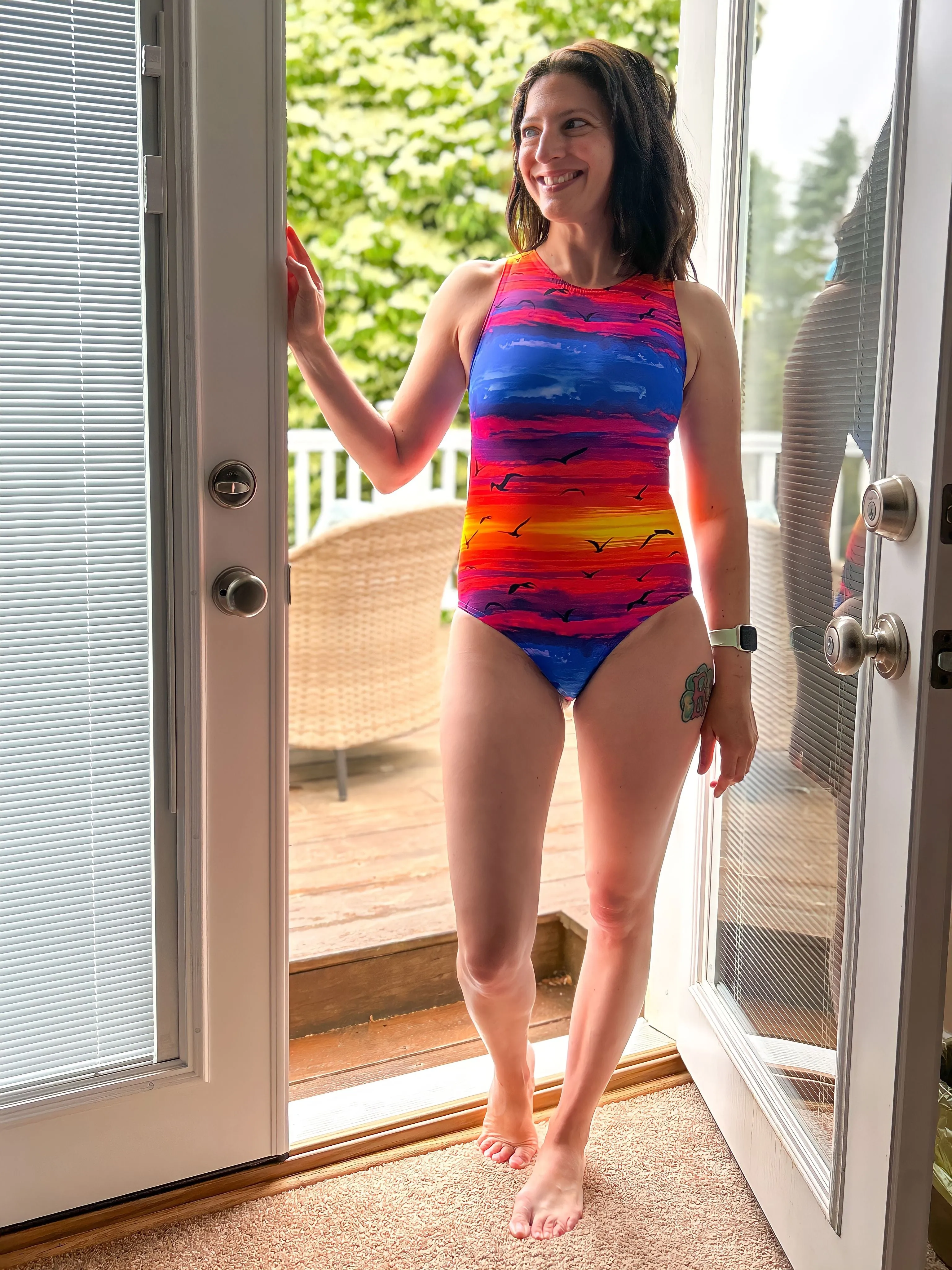 Barefoot One Piece Swimsuit PDF Pattern Sizes B-M