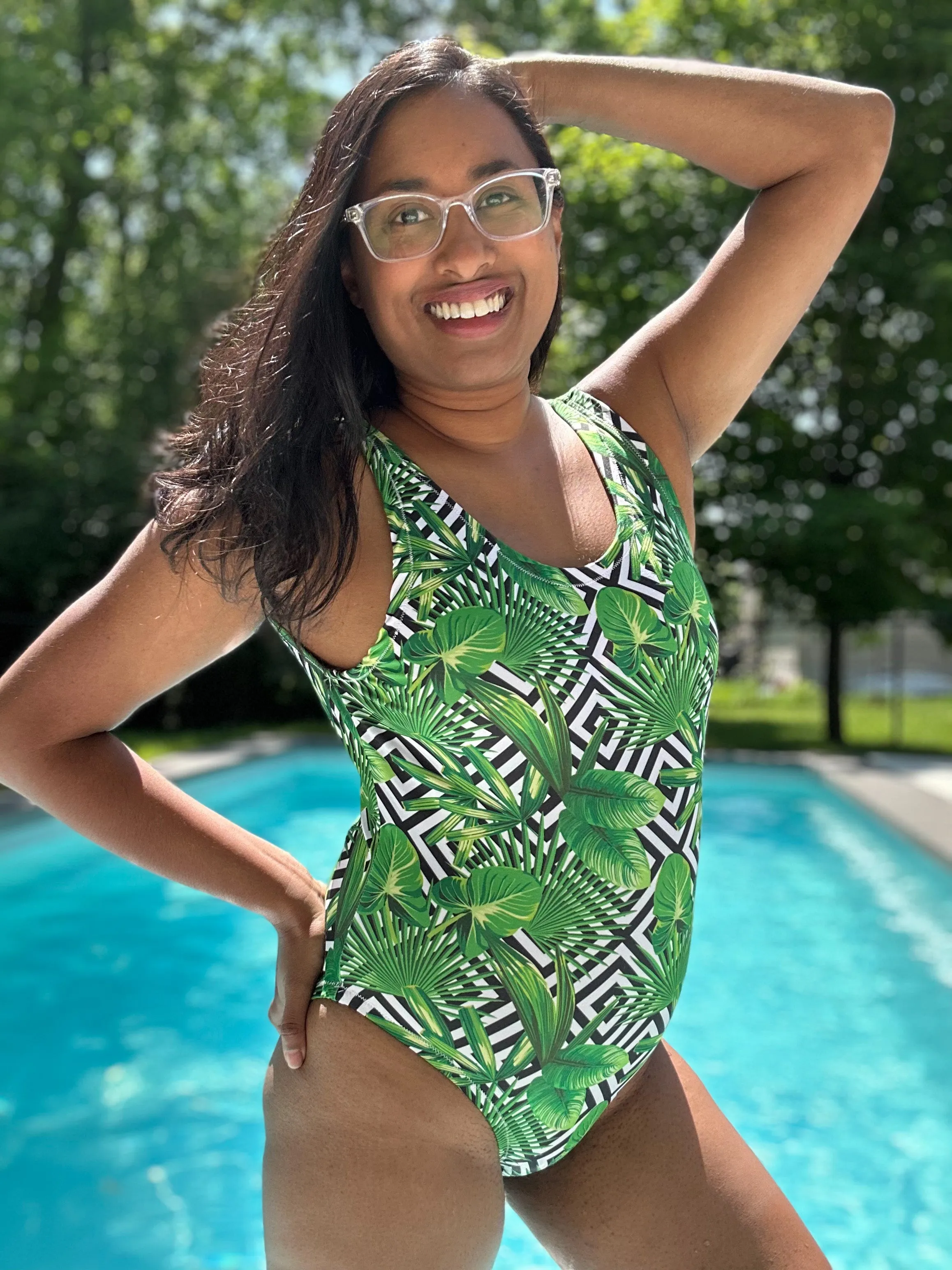 Barefoot One Piece Swimsuit PDF Pattern Sizes B-M