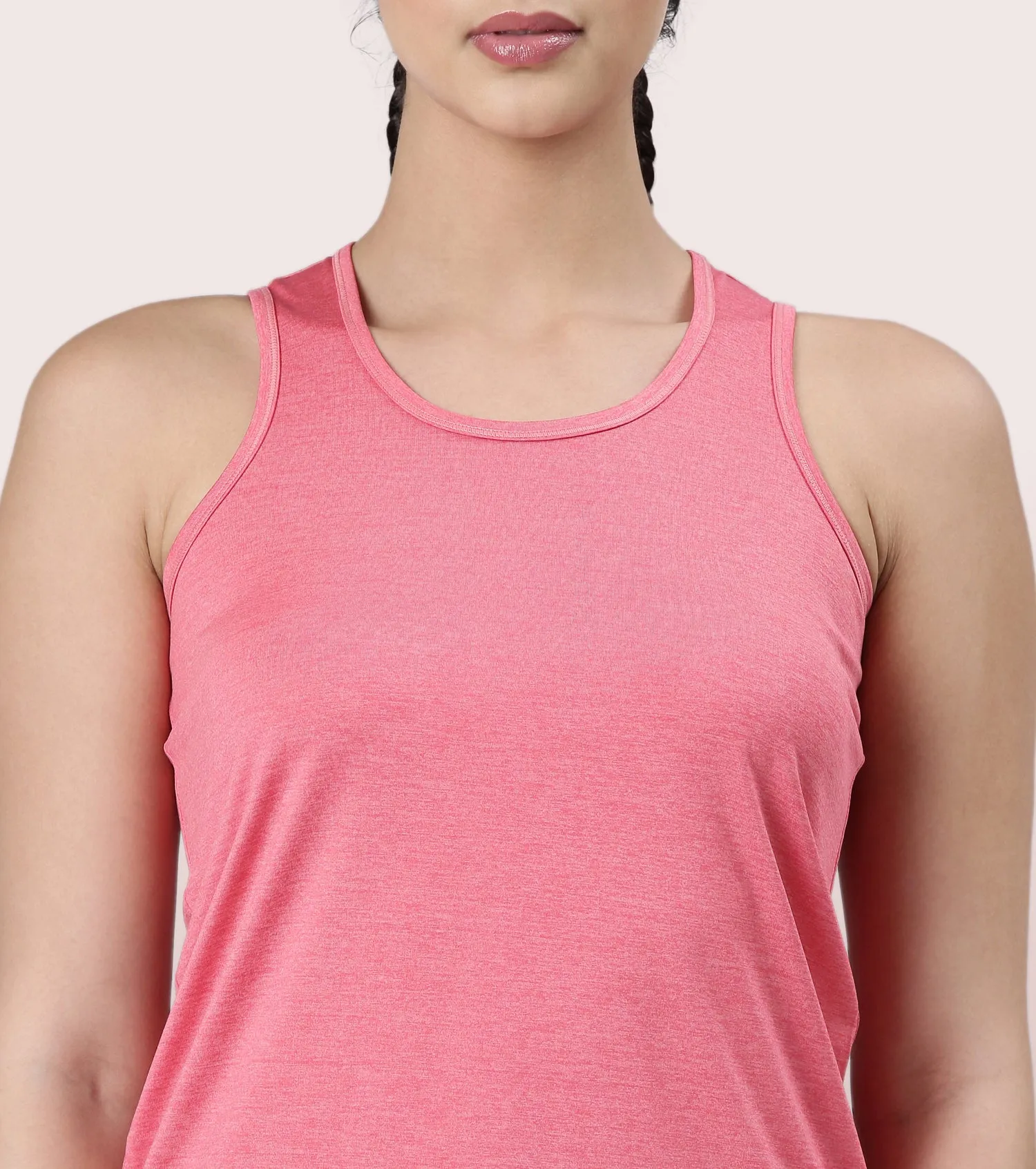 Basic Workout Tank | Dry Fit Racer Tank With Refective Graphic Relaxed Fit | Regular Length |A 308