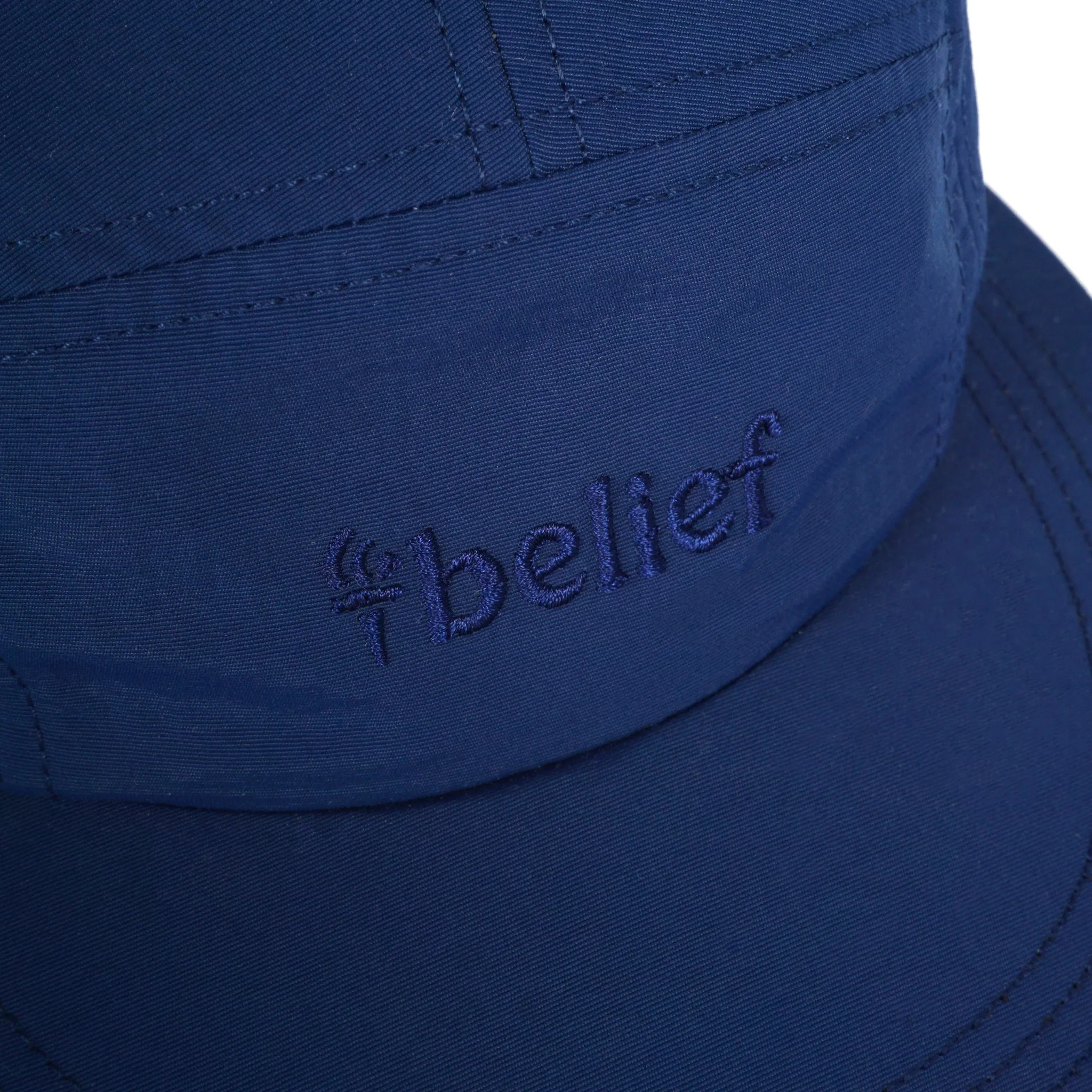 Belief NYC Logo Nylon 5 Panel Hat Navy