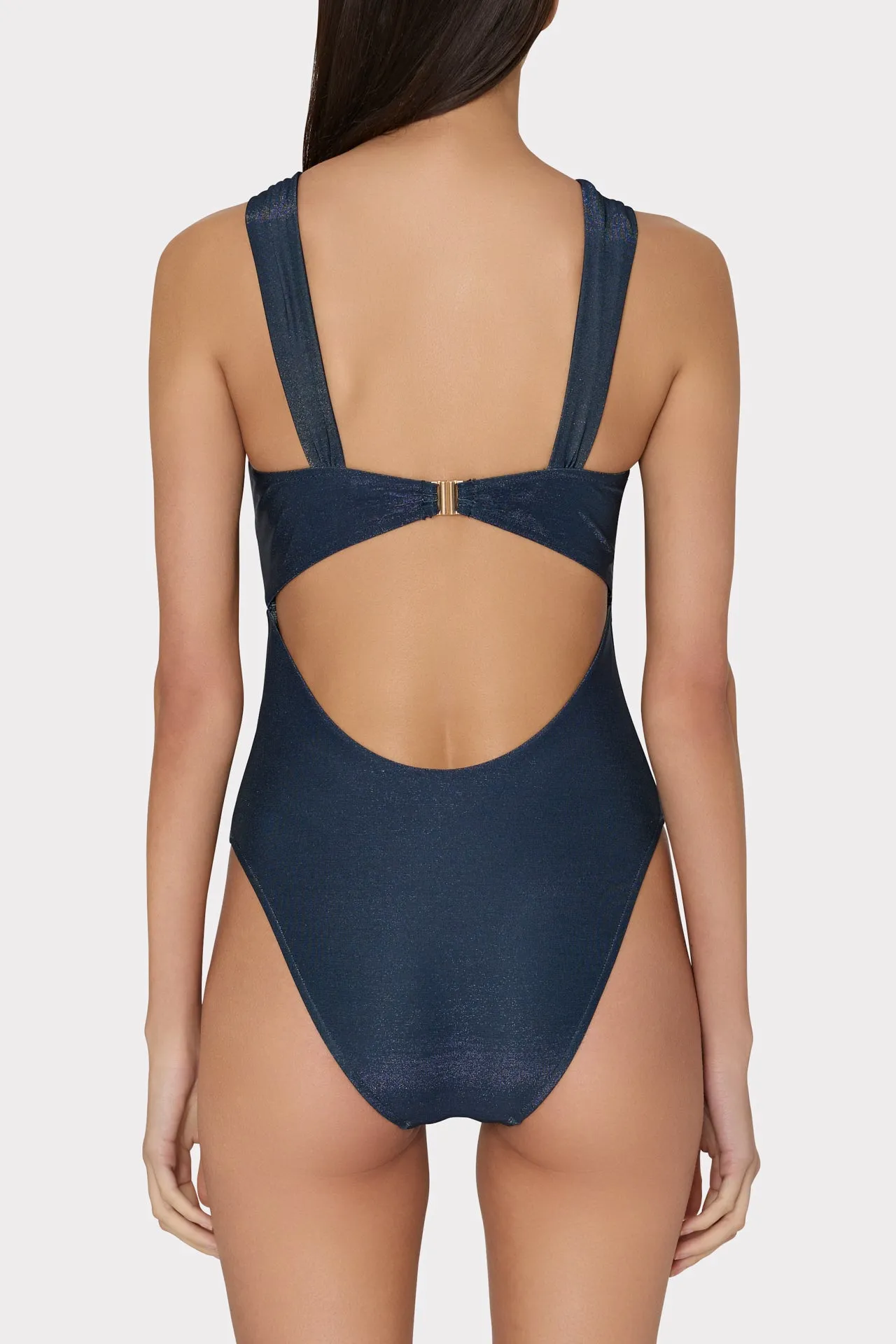 Betsy Bandeau Shimmer One Piece