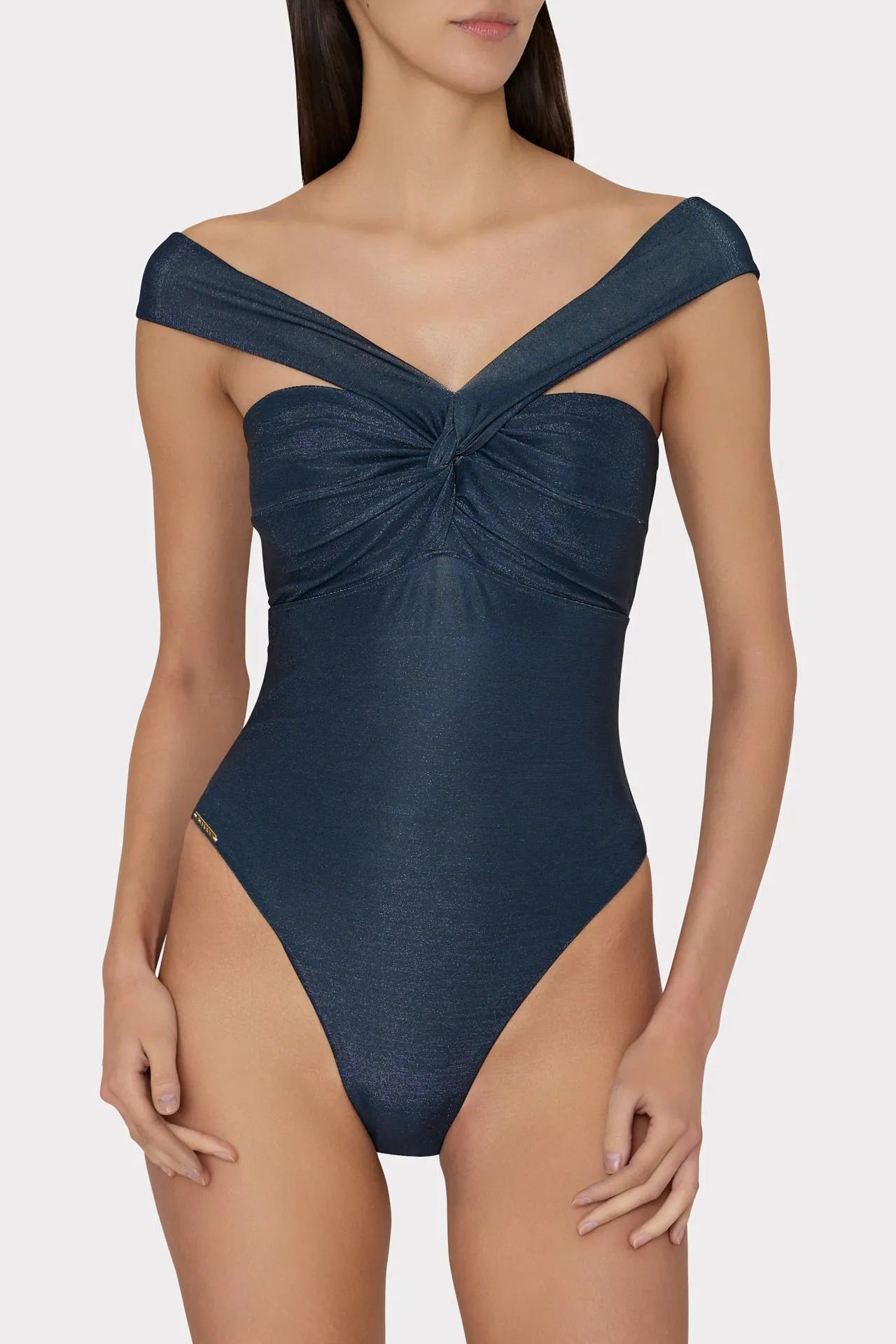 Betsy Bandeau Shimmer One Piece