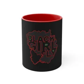 Black Girl Fly 11oz Accent Mug (Black)