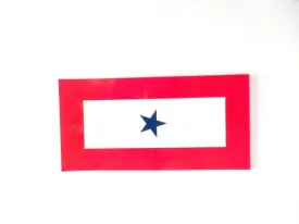 Blue Star Service Banner Auto Magnet