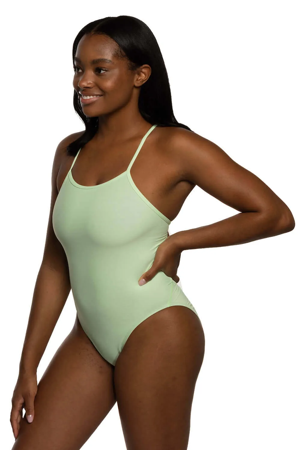 Brandon 2 Swim Onesie - Mint