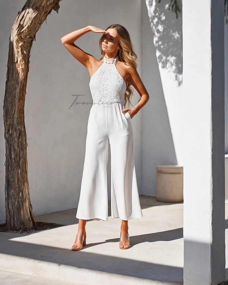 Bree Jumpsuit- White