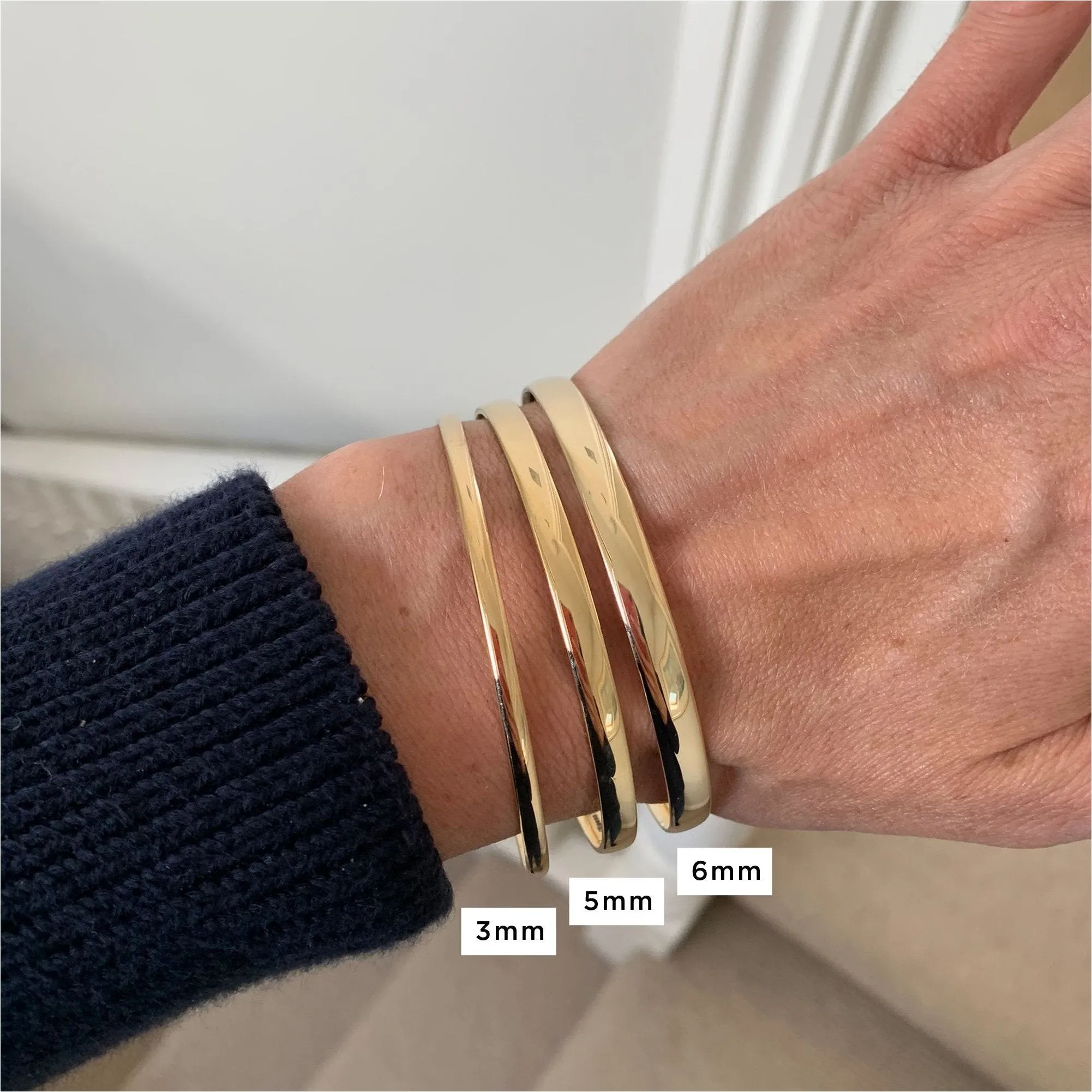 Brompton 9ct Yellow Gold Bangle