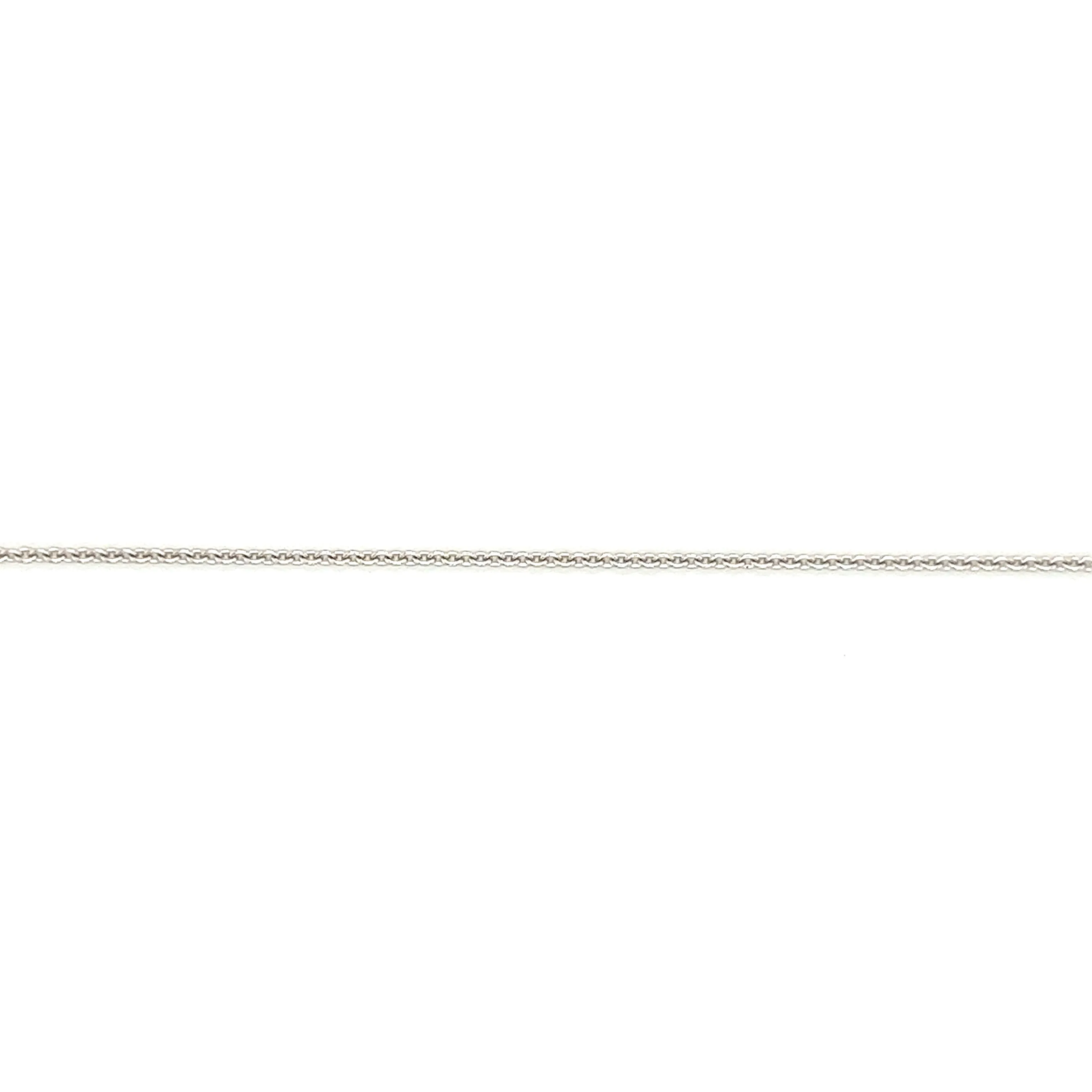 Cable Chain 1.05mm in 10K White Gold