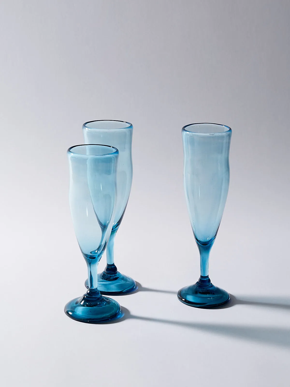 Champagne Glass in Light Blue