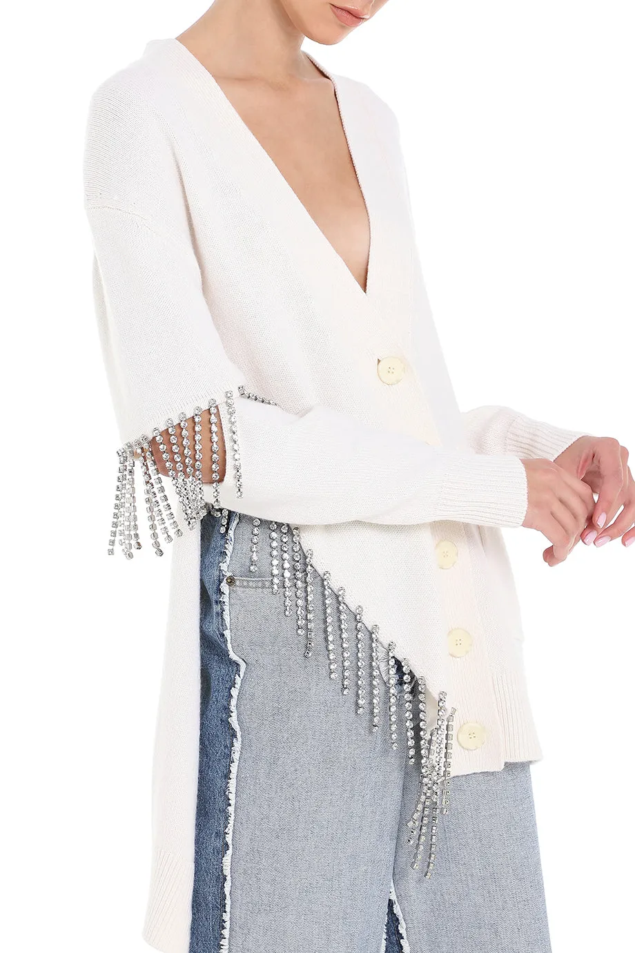 Crystal Cutout Cardigan