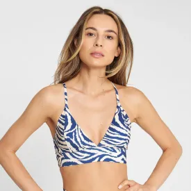 DEDICATED Alva bikini top Zebra blue women