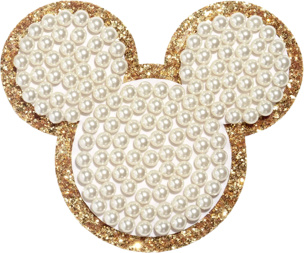 Disney Mickey Mouse Large Glitter Pearl Patch