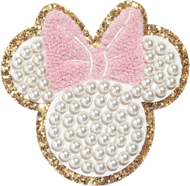 Disney Minnie Mouse Small Glitter Pearl Patch