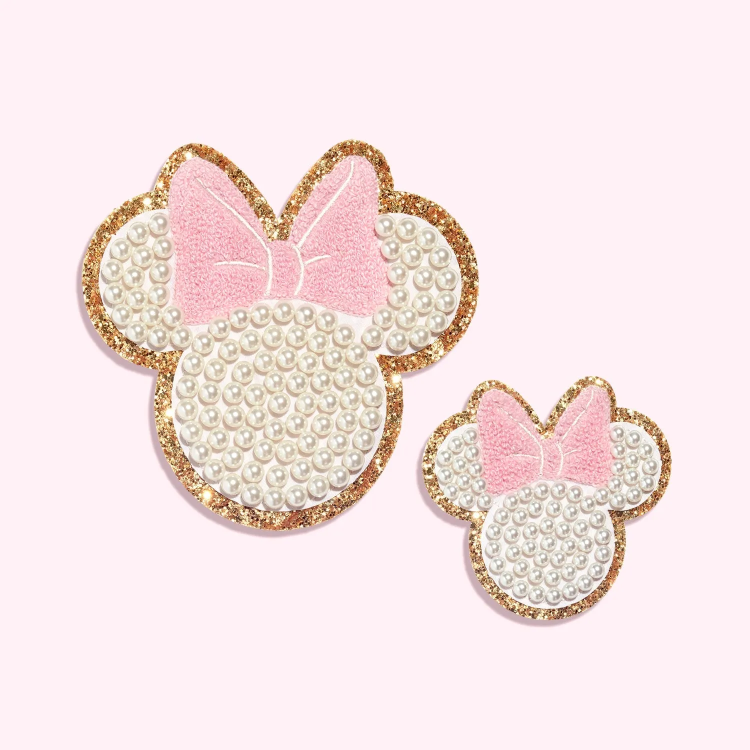 Disney Minnie Mouse Small Glitter Pearl Patch