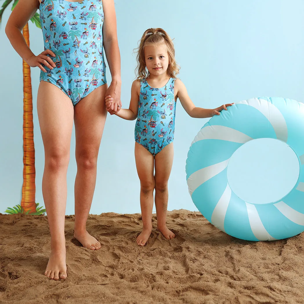 Disney Tropical Stitch Reversible One Piece Swimsuit