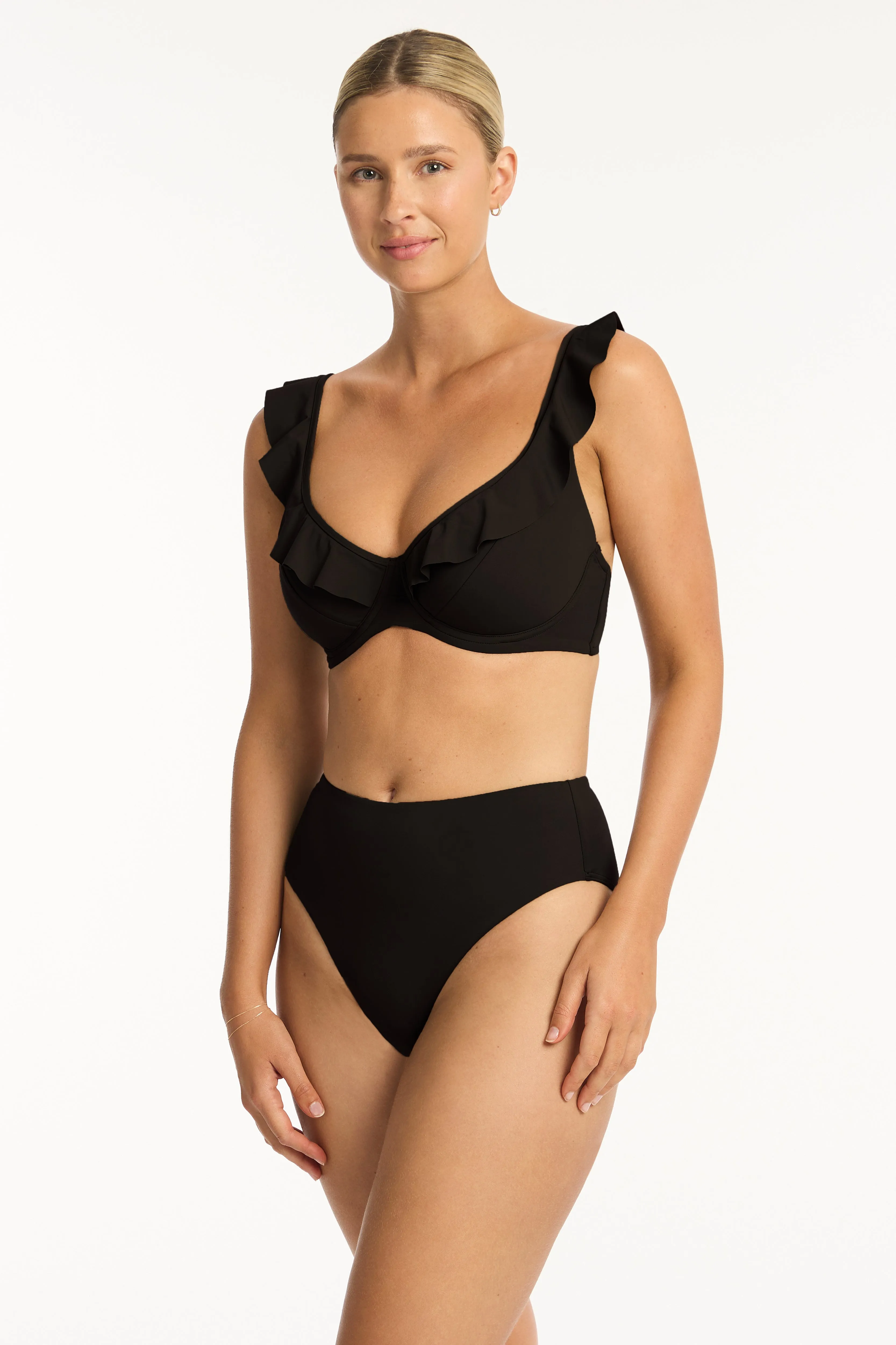 Eco Essentials F Cup Frill Underwire Bra