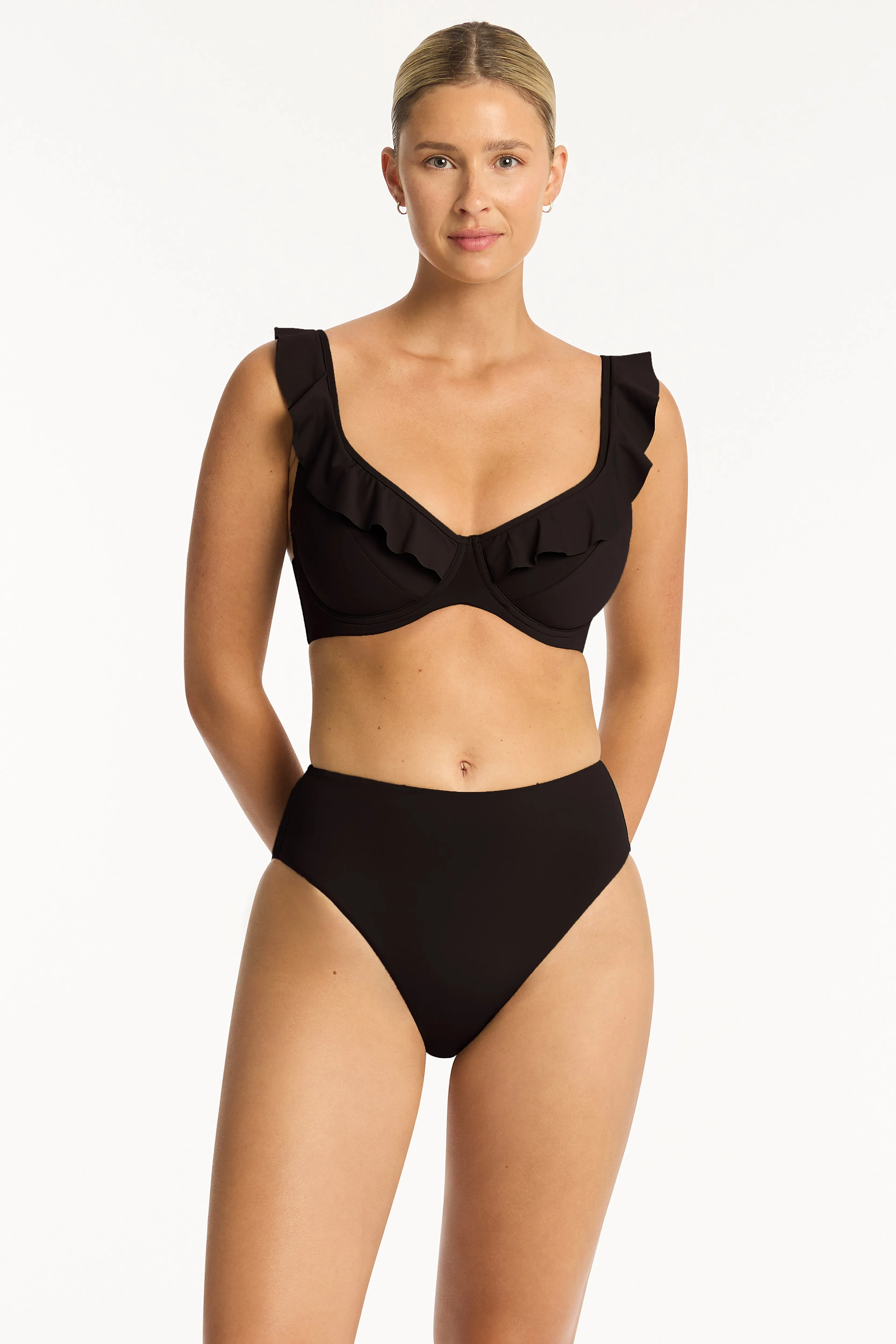 Eco Essentials F Cup Frill Underwire Bra