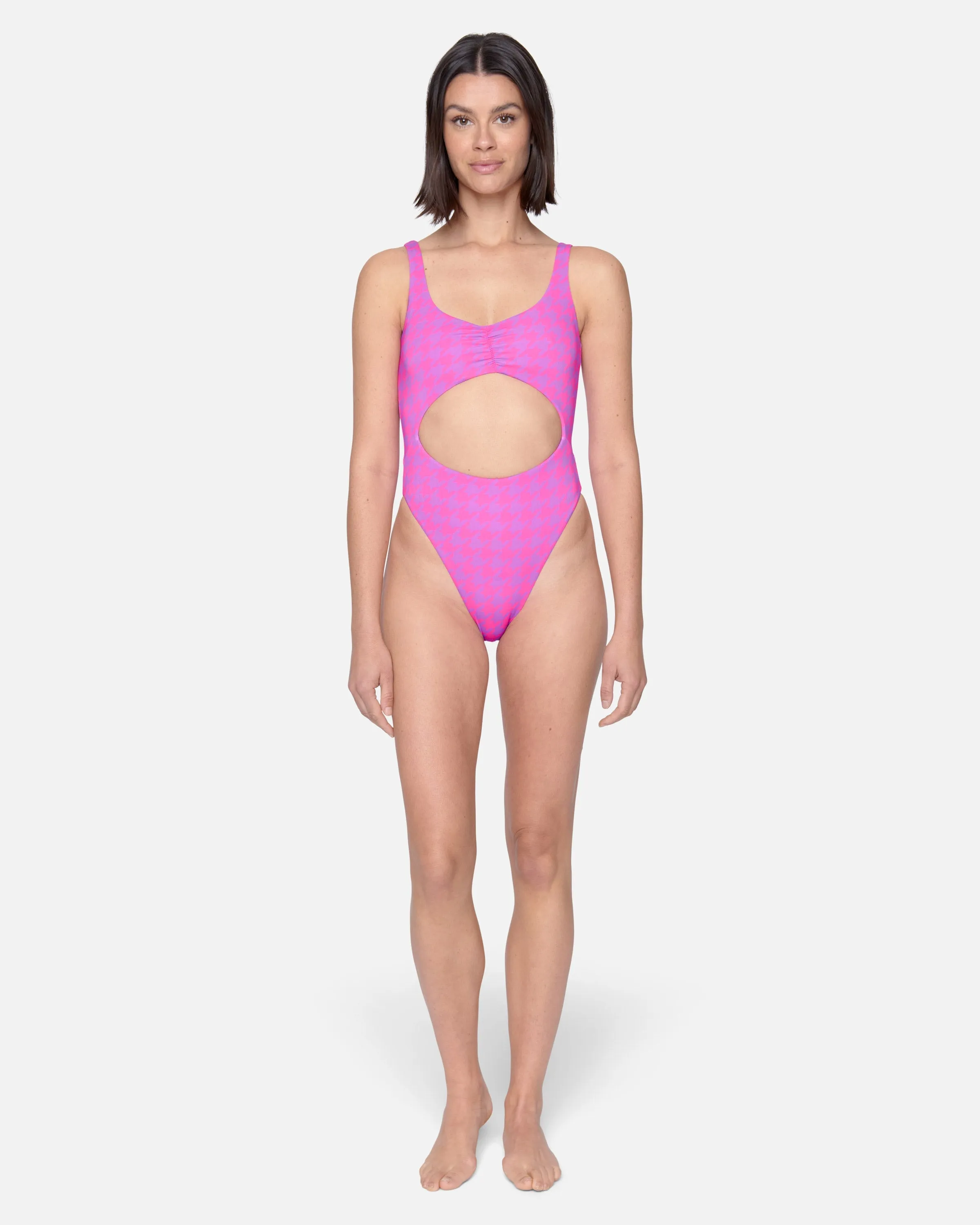 Electric Slide Ultra High Leg Cheeky One Piece