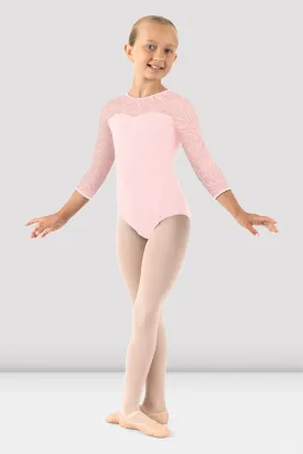 Girls Amelia 3/4 Sleeve Leotard