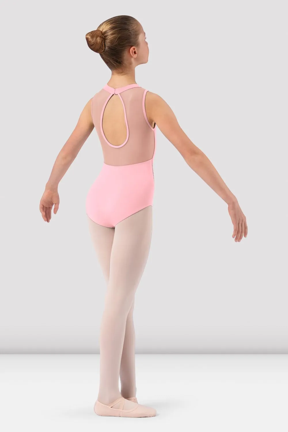 Girls Claire High Neck Leotard