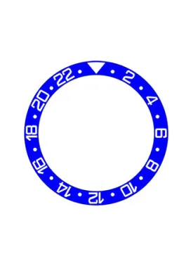 GMT Style Ceramic Bezel Insert Blue