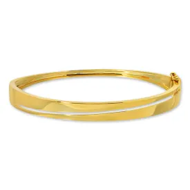 Gold Split Bangle