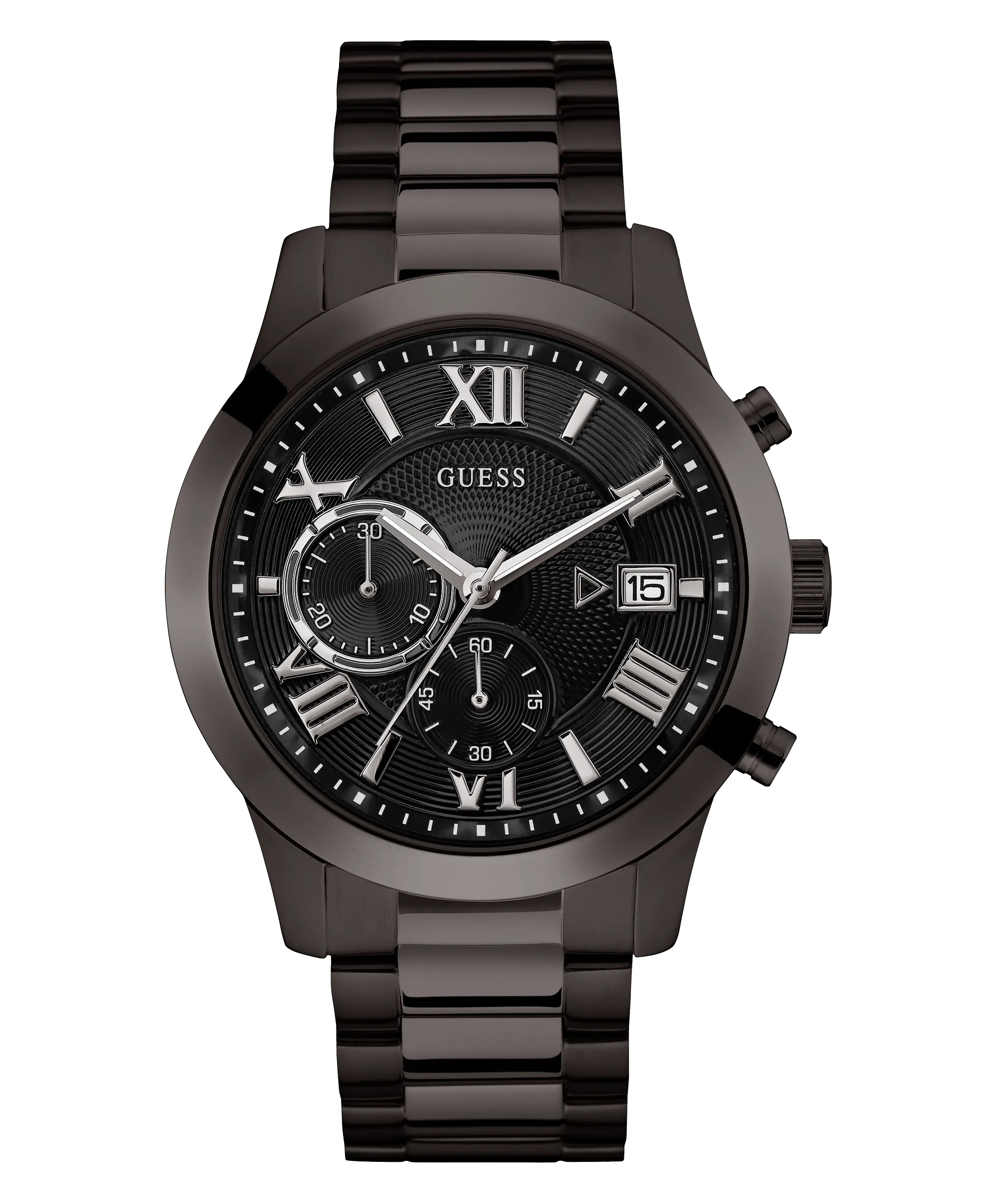 GUESS Mens Gunmetal Chronograph Watch