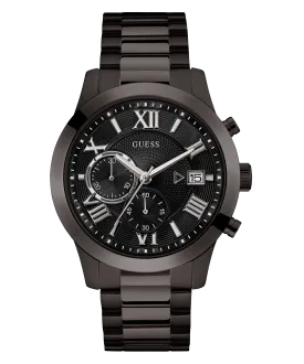 GUESS Mens Gunmetal Chronograph Watch