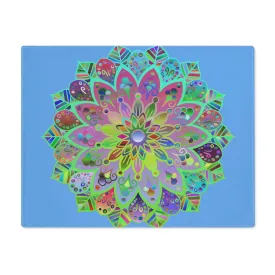 Hand Drawn Mandala Art Placemat - Light Blue, 1pc